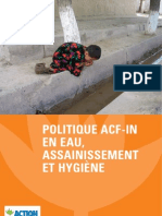 ACF WASH - Politique Eau Assainissement Hygiene - 06-2008 - FR