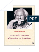 Marcuse Acerca Del Caracter Afirmativo de La Cultura