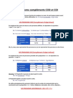 Théorie Pronoms Compléments COD Et COI