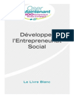 Développer L'entrepreneuriat Social - Le Livre Blanc