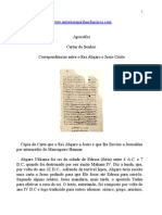 Apócrifos - Correpondências Entre o Rei Abgaro e Jesus Cristo