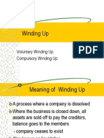 Voluntary Winding Up Compulsory Winding Up