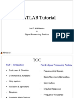 MATLAB Tutorial: MATLAB Basics & Signal Processing Toolbox