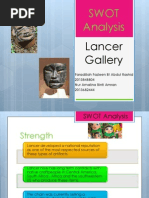 Swot Analysis: Lancer Gallery