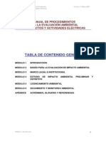 MANUAL DE PROCEDIMIENTOS PARA LA EVALUACIÓN AMBIENTAL DE PROYECTOS Modulo 1