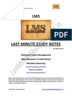 Software Project Management Notes For MCA Semester 3