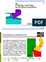 Theory of Metal Cutting - Theory of Chip Formation