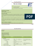 Plan de Unidad Microsoft Word