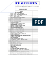 Us Product List