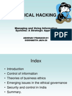 Ethical Hacking: Managing and Using Information Systems: A Strategic Approach