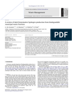 A Review of Dark Fermentative Hydrogen Production From Biodegradable Municipal Waste Fractions