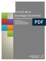 La Crisis de La Sociología Occidental