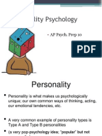 AP Psych Prep 10 - Personality Psychology