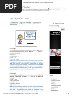 Conectores Lógicos Prueba 7 Ejercicios Resueltos - Razonamiento Verbal