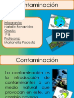 Diapositivas de La Contaminacion