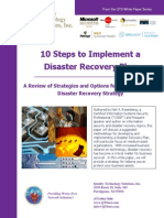 10 Steps To Implement A Disaster Recovery Plan - QTS White Paper