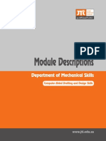 Module Descriptions: Department of Mechanical Skills