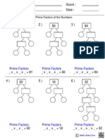 Factor Trees