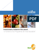 Productividad y Calidad de Vida Laboral