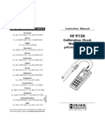 Calibration Check Waterproof pH/mV/ºC Meter: Sales and Technical Service Contacts