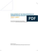 Evaluation of The Proliferation of Administrative Region in Indonesia