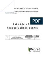 PRORET Submódulo 7 1 - Procedimentos Gerais