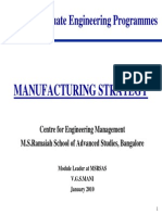 VGSM Manufacturing Strategy - Jan 2011