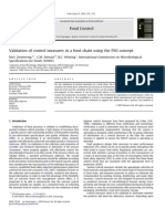 Validation of Control Measures in A Food Chain Using The FSO Concept