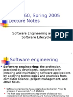 TCSS 360, Spring 2005 Lecture Notes: Software Engineering and The Software Lifecycle