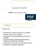 Thème 2 - Roles Et Activités Du Manager