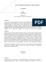 Ley No. 31 de 1963, Que Crea El Instituto de Desarrollo y Crédito Cooperativo