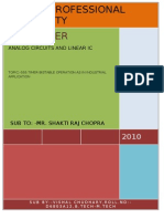 Termpaper: Analog Circuits and Linear Ic