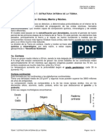 Tema 7 Estructura Interna de La Tierra