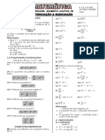 Apostila de Potenciação e Radiciação (4 Páginas, 16 Questões)