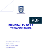 Primera Ley de La Termodinámica