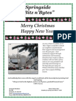 Springside Saskatchewan BitznBytes Winter/Christmas Issue 2013