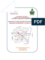 Dharwad District, Karnataka: Ground Water Information Booklet