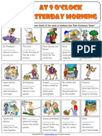 Past Continuous Tense Picture Exercises Worksheet