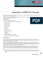 Introduction To The ESPRIT Post Processor