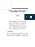 Learning Complex Boolean Functions: Algorithms and Applications