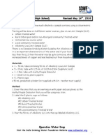 Alkalinity Analysis 