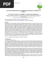 Coir Fibre Reinforcement and Application in Polymer Composites: A Review