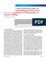 Health, Safety and Environment Policy of Crosco, Integrated Drilling & Well Services Co., Ltd. - Application of HSE Practice in Onshore Drilling