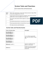 Verilog System Tasks and Functions