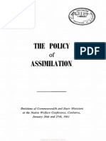 The Policy of Assimilation