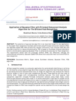 Application of Gaussian Filter With Principal Component Analysis