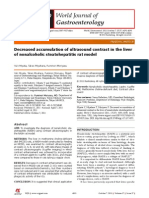 Decreased Accumulation of Ultrasound Contrast in The Liver of Nonalcoholic Steatohepatitis Rat Model