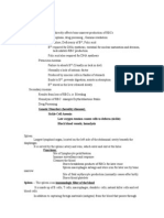 Anemia (#RBC or HB) Primary Anemia