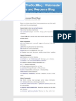 Unix Command Cheat Sheet