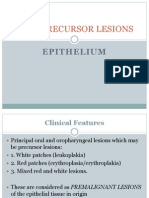 I Oral Precursor Lesions